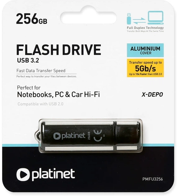 Pendrive Platinet X-Depo 256GB USB 3.2 (PMFU3256) - obraz 2