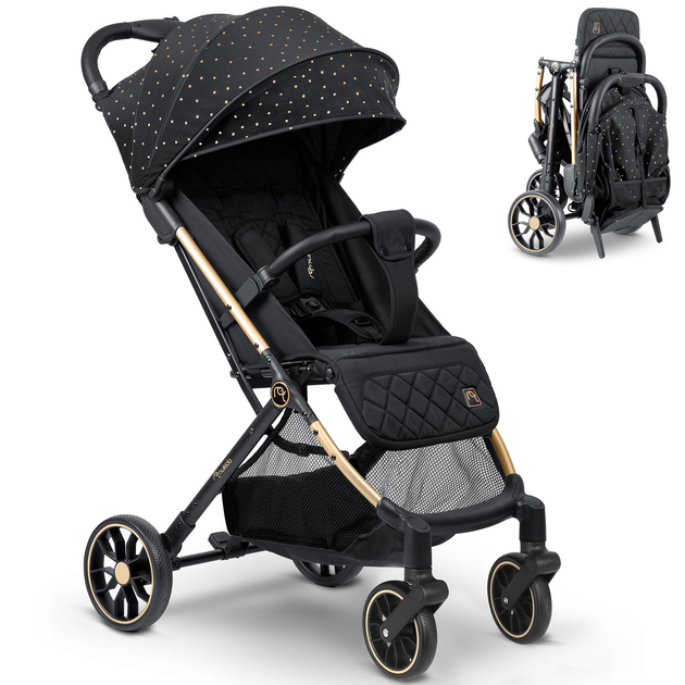 Wózek spacerowy Nukido Paseo Czarny 716001 (5903890622381) - obraz 3