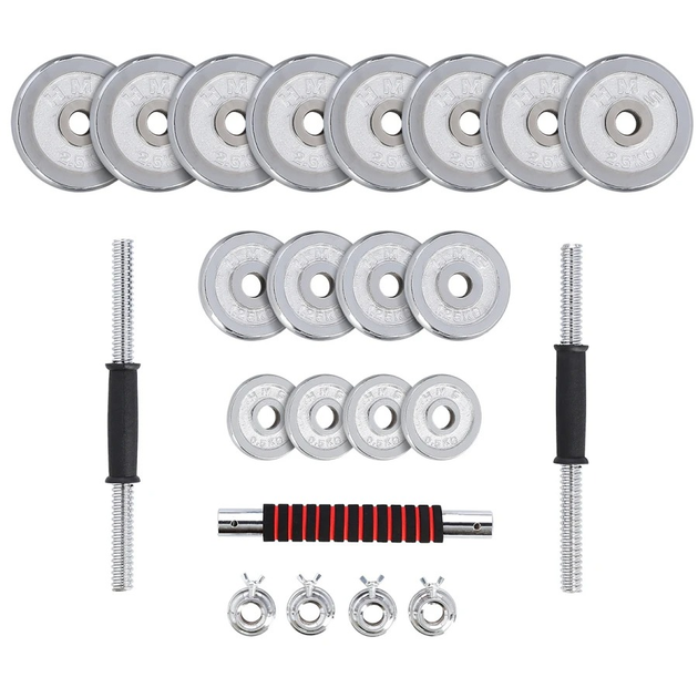 Zestaw sztangielki - sztanga HMS STC30 w walizce 32 kg (5907695540284) - obraz 3