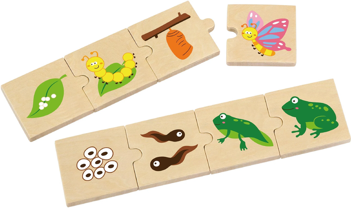 Drewniane puzzle - dopasowanka Viga Jak rośnie 51609 (6934510516093) - obraz 2
