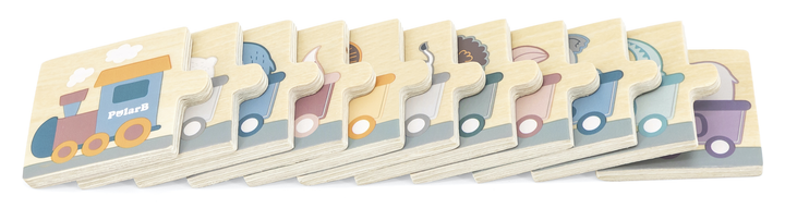 Drewniane puzzle - dopasowanka Viga PolarB Liczby 44071 (6971608440717) - obraz 4