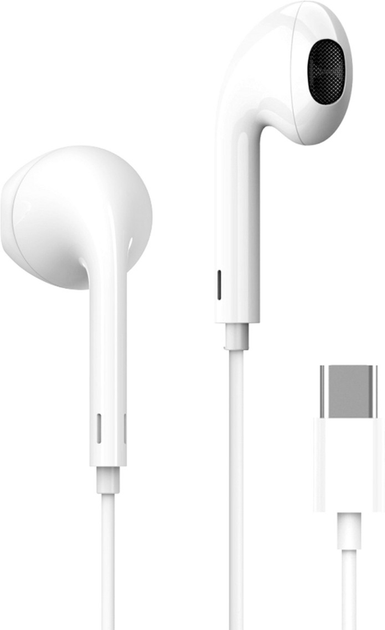 Słuchawki Fiesta In-Ear Earphones USB-C White (FISEMW10) - obraz 2