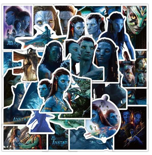 Набор наклеек с фильма Аватар Avatar 50 штук стикерпак на авто телефон ноутбук самокат гаджеты (SVS) - Фото 5 Набор наклеек с фильма Аватар Avatar 50 штук стикерпак на авто телефон ноутбук самокат гаджеты (SVS) - изображение 5