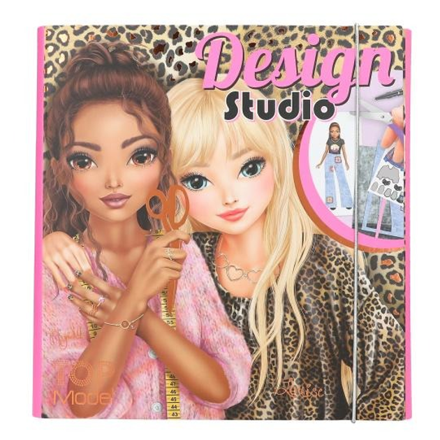 Zestaw kreatywny Depesche Design Studio Top Model w teczce z naklejkami 13345A (4010070695095) - obraz 1