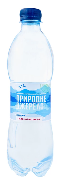 Вода минеральная «Природне Джерело» сильногазированная, 500 мл - Фото 1 Вода минеральная «Природне Джерело» сильногазированная, 500 мл - изображение 1