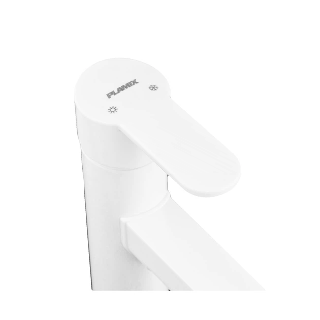 Змішувач для умивальника Plamix Raul-001-A White (без підведення) (PM0651) ( 27533 ) - зображення 2