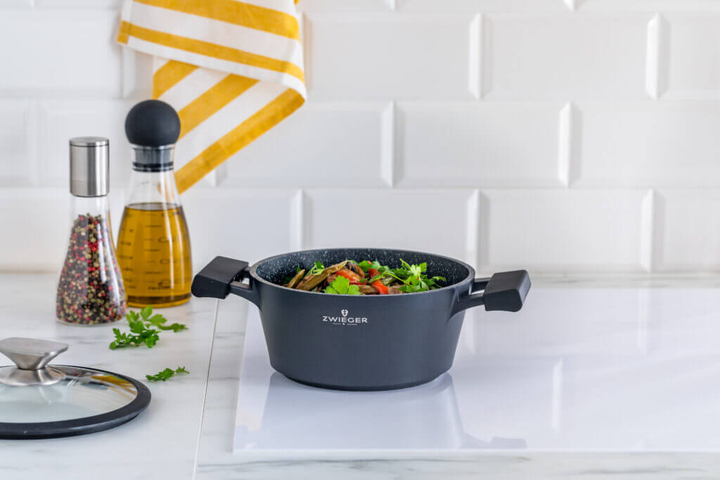 Каструля Zwieger Black Stone з кришкою 28 см (5903357373566) - зображення 7