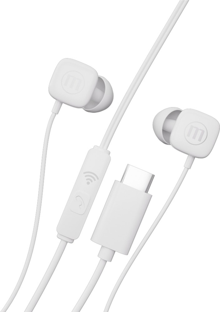 Słuchawki Maxell Square+ USB-C White (MXSSQW) - obraz 1