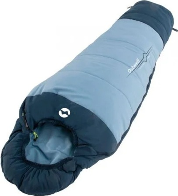 Śpiwór Outwell Convertible Junior Sleeping Bag Light Blue (5709388136725) - obraz 1