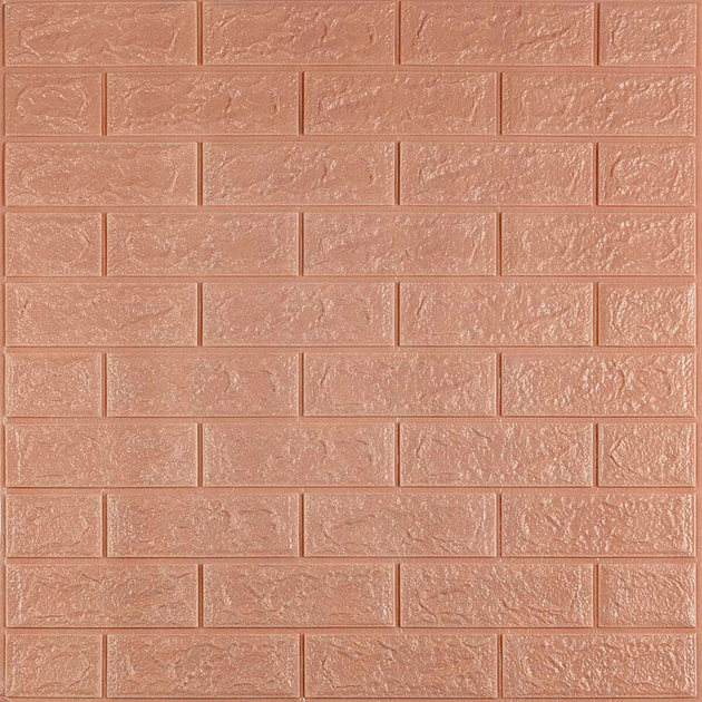 3D панель самоклеящийся кирпич Пудровый 700х770х5мм SW-00001801 Sticker Wall - изображение 2