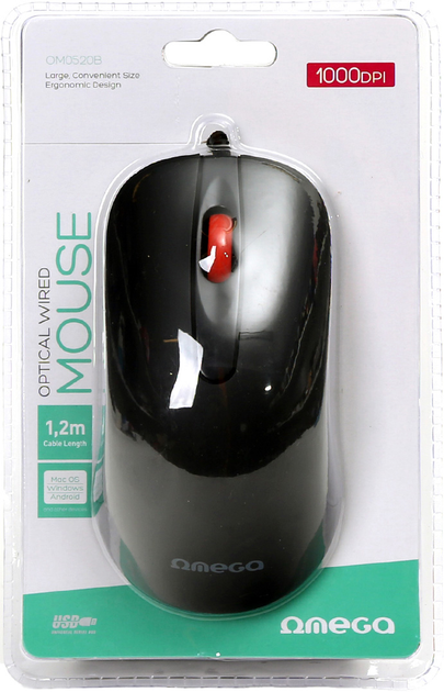 Mysz Omega OM-520 USB Black (OM0520B) - obraz 5