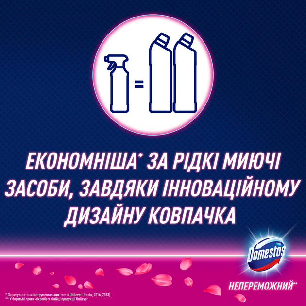 Спрей-піна Domestos Power Foam для чищення унітазу та ванної Квіткова свіжість 435 мл (8720182796424) - зображення 6