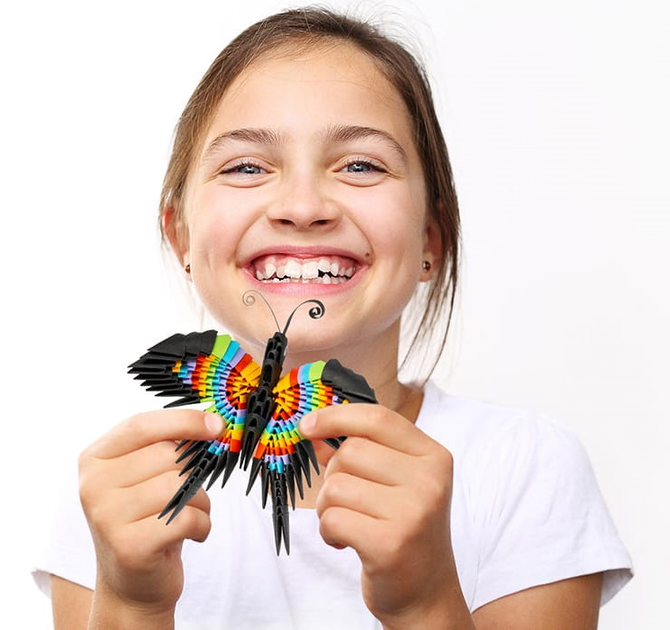 Zestaw kreatywny Alexander origami 3 d 2 w 1 motyl pszczoła (2566) - obraz 2