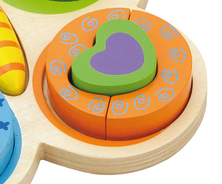 Drewniany puzzle - sorter Viga na podstawce Motyl 59924 (6934510599249) - obraz 2