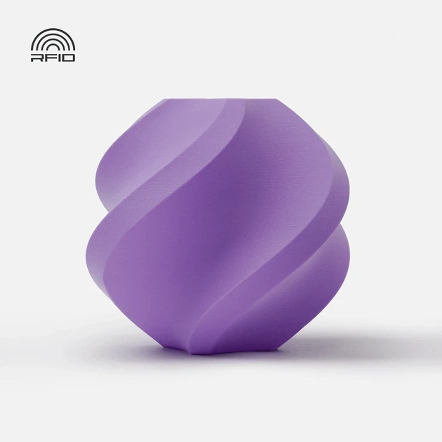 Пластик, філамент Bambu Lab PLA Matte Lilac Purple (11700) Матовий фіолетовий (бузково-фіолетовий) з RFID-міткою - Фото 1 Пластик, філамент Bambu Lab PLA Matte Lilac Purple (11700) Матовий фіолетовий (бузково-фіолетовий) з RFID-міткою - зображення 1