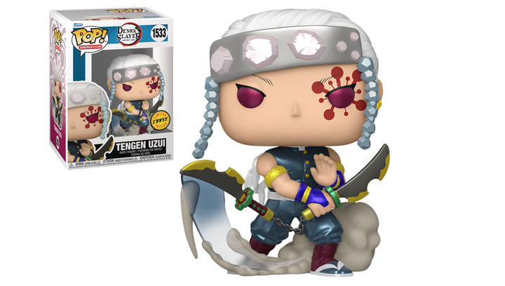 Фігурка FUNKO POP! Клинок Який Знищує Демонів Demon Slayer Tengen Uzui with Nichirin Cleavers Chase 99mm 1533 75574 - зображення 4