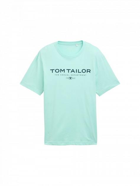 Футболка Tom Tailor Printed T-shirt L Бірюзовий 1045773-37105 - Фото 5 Футболка Tom Tailor Printed T-shirt L Бірюзовий 1045773-37105 - изображение 5