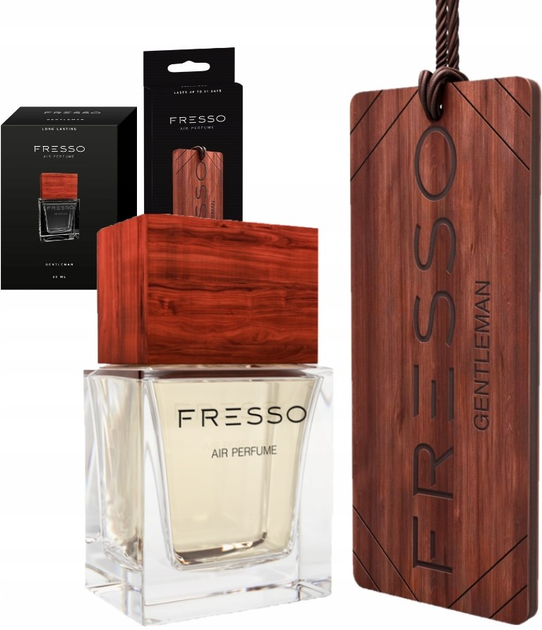 Zapach do samochodu Fresso Gentleman perfumy 50 ml + zawieszka (5903282159082) - obraz 1