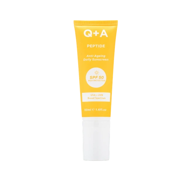 Антивозрастной солнцезащитный крем для лица Q+A Peptide Anti-Ageing Daily Sunscreen 50ml - изображение 2