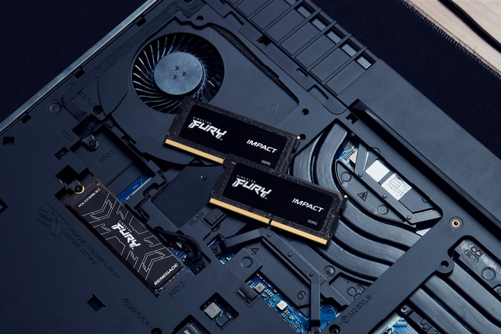 Pamiec Kingston Kingston Fury SODIMM DDR5-4800 32768MB PC5-38400 (Kit of 2x16384) Impact Black (KF548S38IBK2-32) (955555907105918) - Outlet - obraz 7