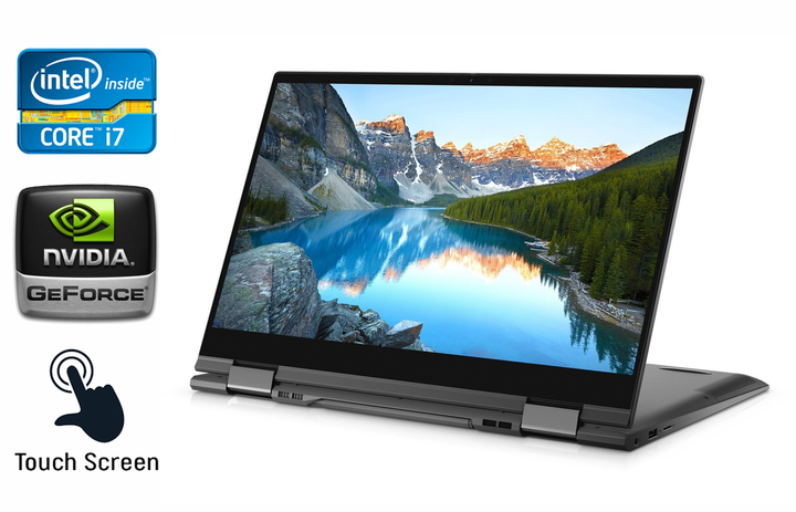 Ноутбук-трансформер Dell Inspiron 7506 / 15.6" (3840x2160) IPS Touch / Intel Core i7-10510U (4 (8) ядра по 1.8 - 4.9 GHz) / 16 GB DDR4 / 512 GB SSD / nVidia GeForce MX330, 2 GB GDDR5, 64-bit / WebCam / TouchID / Windows 10 б/у - Фото 1 Ноутбук-трансформер Dell Inspiron 7506 / 15.6" (3840x2160) IPS Touch / Intel Core i7-10510U (4 (8) ядра по 1.8 - 4.9 GHz) / 16 GB DDR4 / 512 GB SSD / nVidia GeForce MX330, 2 GB GDDR5, 64-bit / WebCam / TouchID / Windows 10 б/у - изображение 1