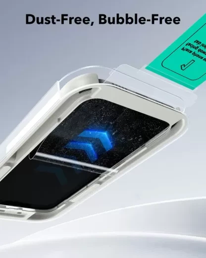 Защитное стекло с аппликатором ESR UltraFit Classic Screen Protector (2 шт.) для iPhone 17e | 16e | 14 | 13 Pro | 13 (1D81500201) - изображение 4