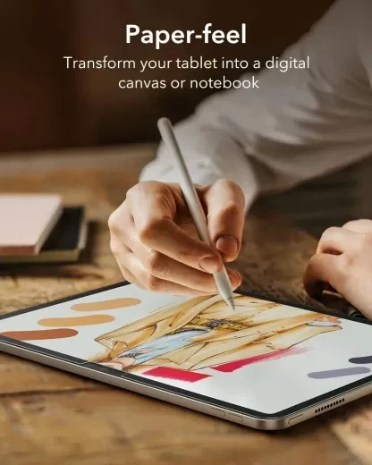 Защитная пленка с эффектом бумаги ESR Paper-Feel Screen Protector 2 шт. для iPad 11” A16 (2025) | iPad 10.9” A14 (2022) (1E0690102) - изображение 5