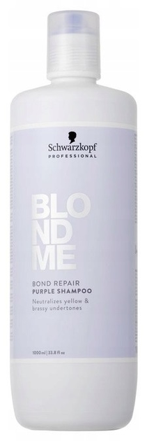 Шампунь для волосся блонд Schwarzkopf Professional Blond Me Bond Repair фіолетовий 1000 мл (4067971081304) - зображення 1