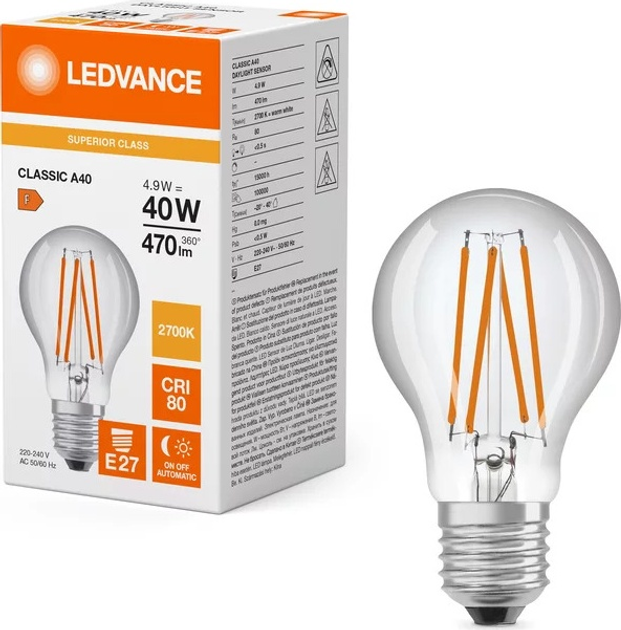 Żarówka LED LEDVANCE 4.9 W 230V E27 (9002759122447) - obraz 3