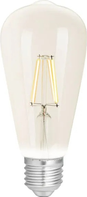 Inteligentna żarówka WIZ Filament Clear ST64 Glass Bulb WiFi G2 E27 7.5 W (4897104950883) - obraz 1