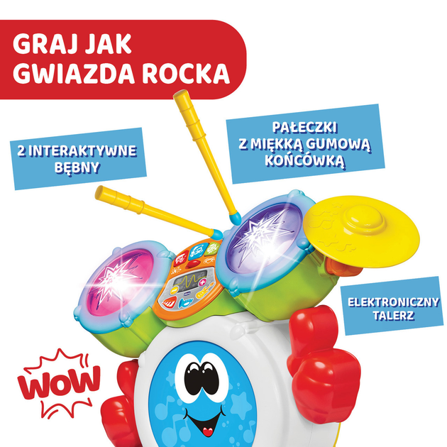Interaktywna zabawka Chicco Perkusja dla dziecka (8058664114658) - obraz 9