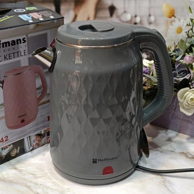 Электрочайник 2,5 л Hoffmans Electronics HM-2542 Электрический чайник для дома 2000W Серый - изображение 5