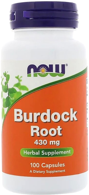 Корінь лопуха Now Foods 430 мг 100 капсул (733739046086) - зображення 1