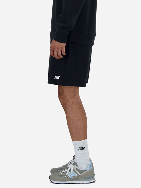 Spodenki dresowe męskie z kieszeniami New Balance Small Logo MS41520 XL Czarne (197375394923) - obraz 3