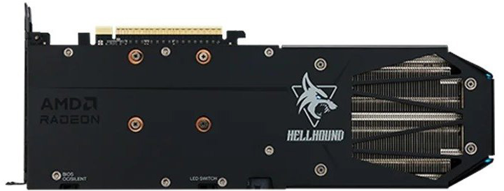 Відеокарта Powercolor PCI-Ex Radeon RX 9060 XT Hellhound OC 8 GB GDDR6 (128bit) (3310/20000) (HDMI, 2 x DisplayPort) (4713436175971) - зображення 3