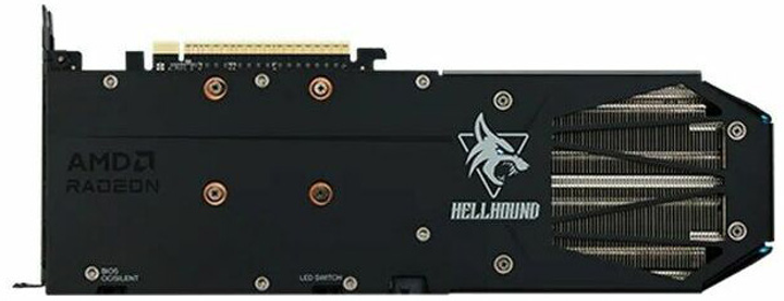 Відеокарта Powercolor PCI-Ex Radeon RX 9060 XT Hellhound OC 16 GB GDDR6 (128bit) (3310/20000) (HDMI, 2 x DisplayPort) (RX9060XT 16G-L/OC) - зображення 3