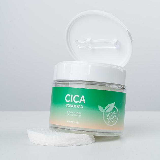Диски для обличчя Barulab The Clean Vegan тонізуючі з центеллою 160 г (8809420801479) - зображення 2