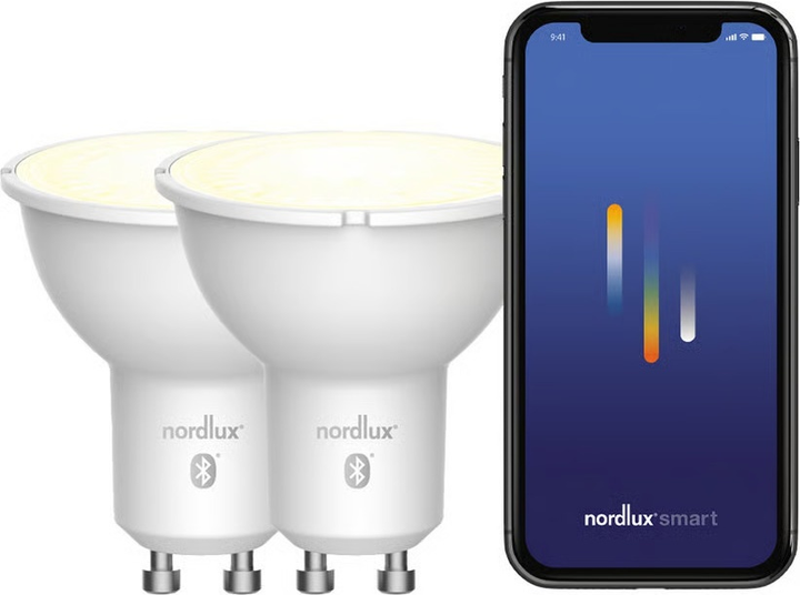 Zestaw inteligentnych żarówek Nordlux Smart Light - GU10 4.5 W 2 szt. (5704924001963) - obraz 2