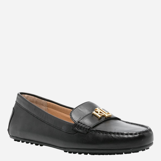 Жіночі мокасини зі шкіри Lauren Ralph Lauren lrl802925635001 37 (7US) Чорні (3616534484390) - зображення 2