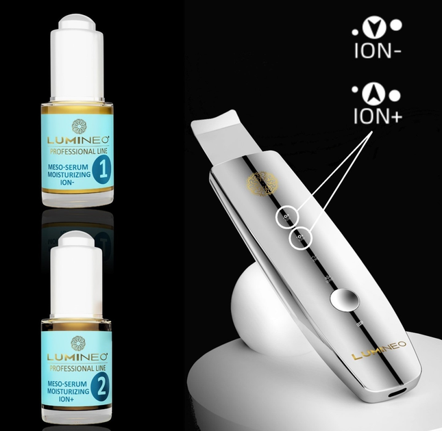 Mega zestaw Lumineo nawilżający do peelingu kawitacyjnego 5 w 1 (5904726872529) - obraz 3