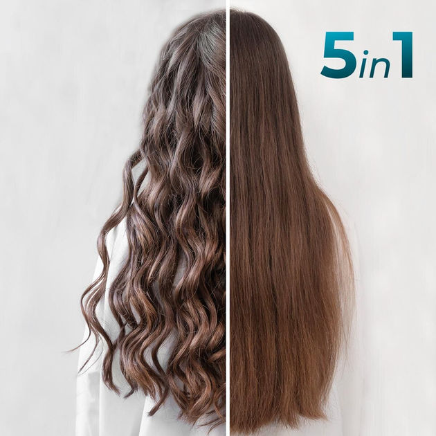 Фен-щітка Cecotec CeramicCare 5in1Pro біло-рожевий - зображення 2