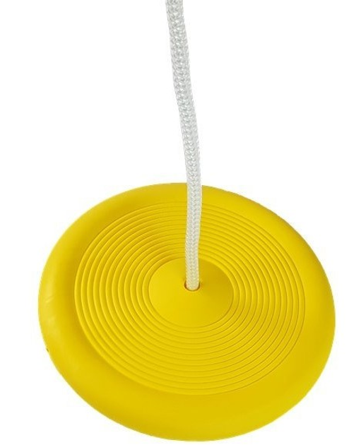 Huśtawka ogrodowa dla dzieci LEAN Toys okrągła 423 Żółta (5904204750639) - obraz 2