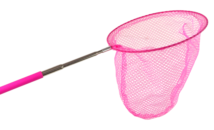 Siatka na motyle LEAN Toys składana teleskopowa 85 cm Różowa (5905515355100) - obraz 2