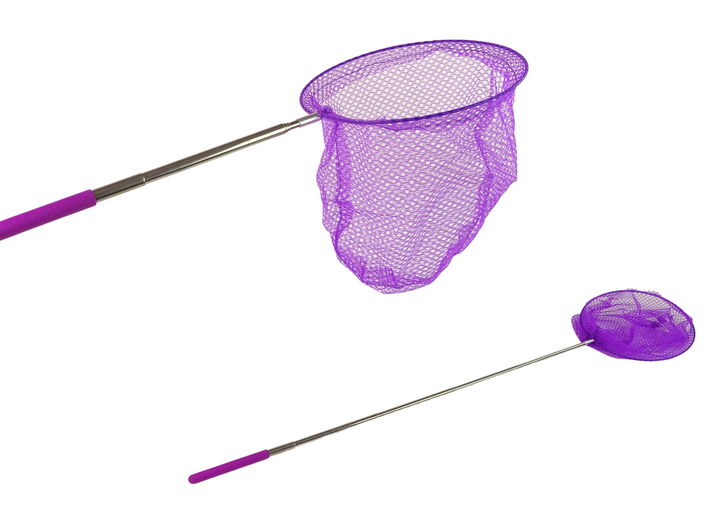 Siatka na motyle LEAN Toys składana teleskopowa 85 cm Fioletowa (5905515355117) - obraz 1