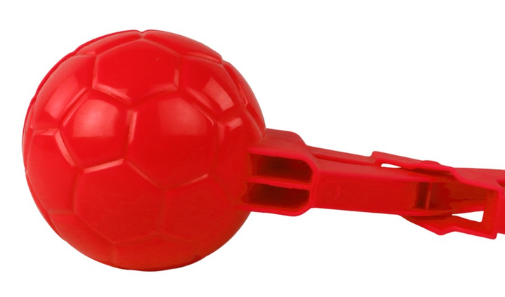 Maszynka do robienia śnieżek LEAN Toys Śnieżkomat Wzór Piłki Czerwona (5905991007579) - obraz 5