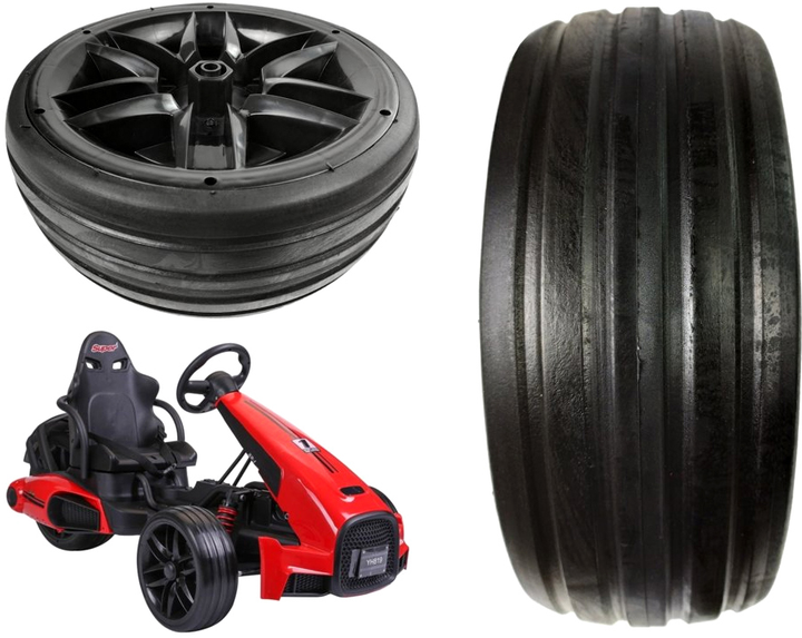 Заднє колесо LEAN Toys для Gokart CH9939 Black 5903 (5903802450057) - зображення 1