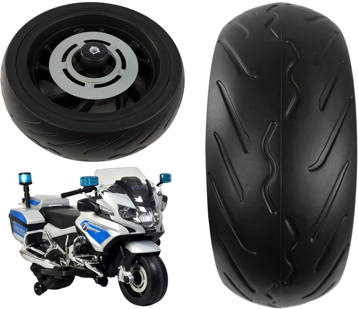 Переднє колесо LEAN Toys для мотоцикла BMW R1200 на акумуляторі Чорне 7336 (5908275998716) - зображення 1