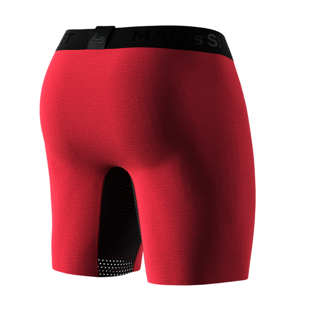 Чоловічі анатомічні боксери із бавовни з сіткою, Anatomic Long 2.0 Light, Black Series, червоний 2XL BTL140-07 - Фото 6 Чоловічі анатомічні боксери із бавовни з сіткою, Anatomic Long 2.0 Light, Black Series, червоний 2XL BTL140-07 - зображення 6