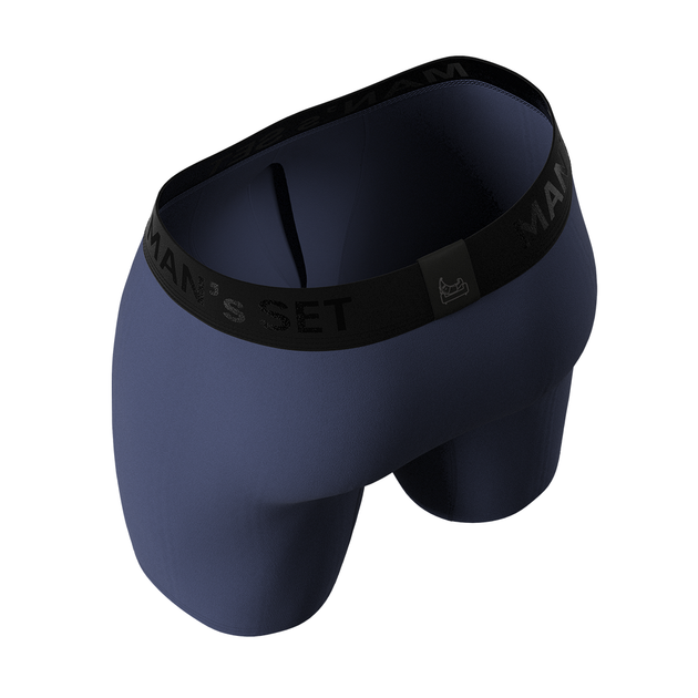 Чоловічі анатомічні боксери Anatomic Long 2.1 Black Series Micromodal, графітовий 2XL BMO140-10 - зображення 4
