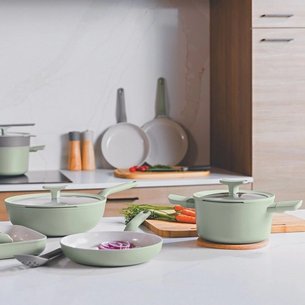 Patelnia Berghoff Balance Sage z łopatką 24 cm (5413821364049) - obraz 3